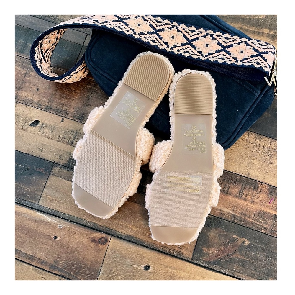 Teddy Shearling Slides - Picture 2 of 7
